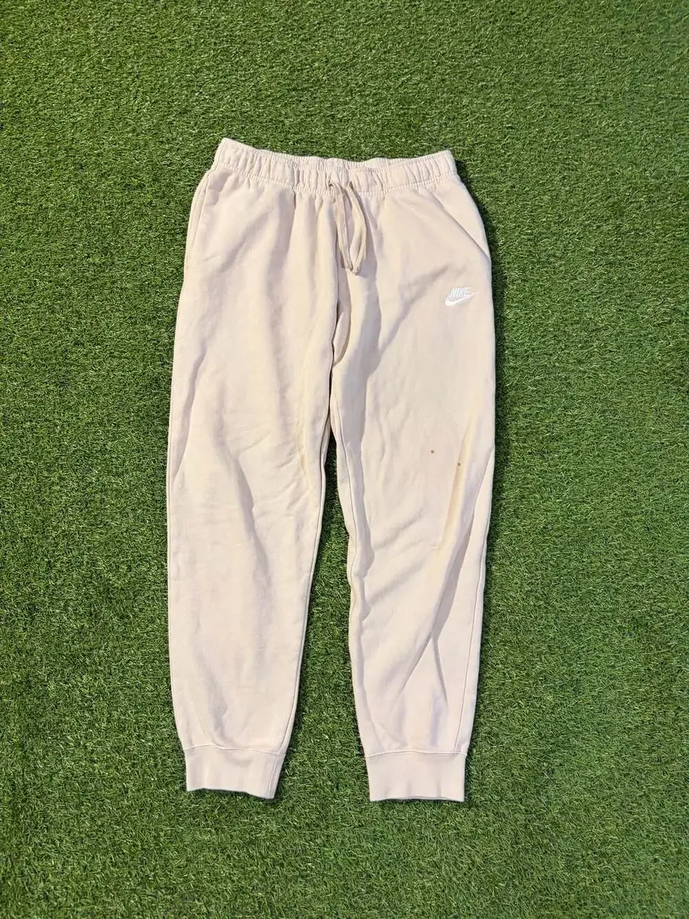 Nike Sportswear Club Fleece Joggers Tan Size Medium